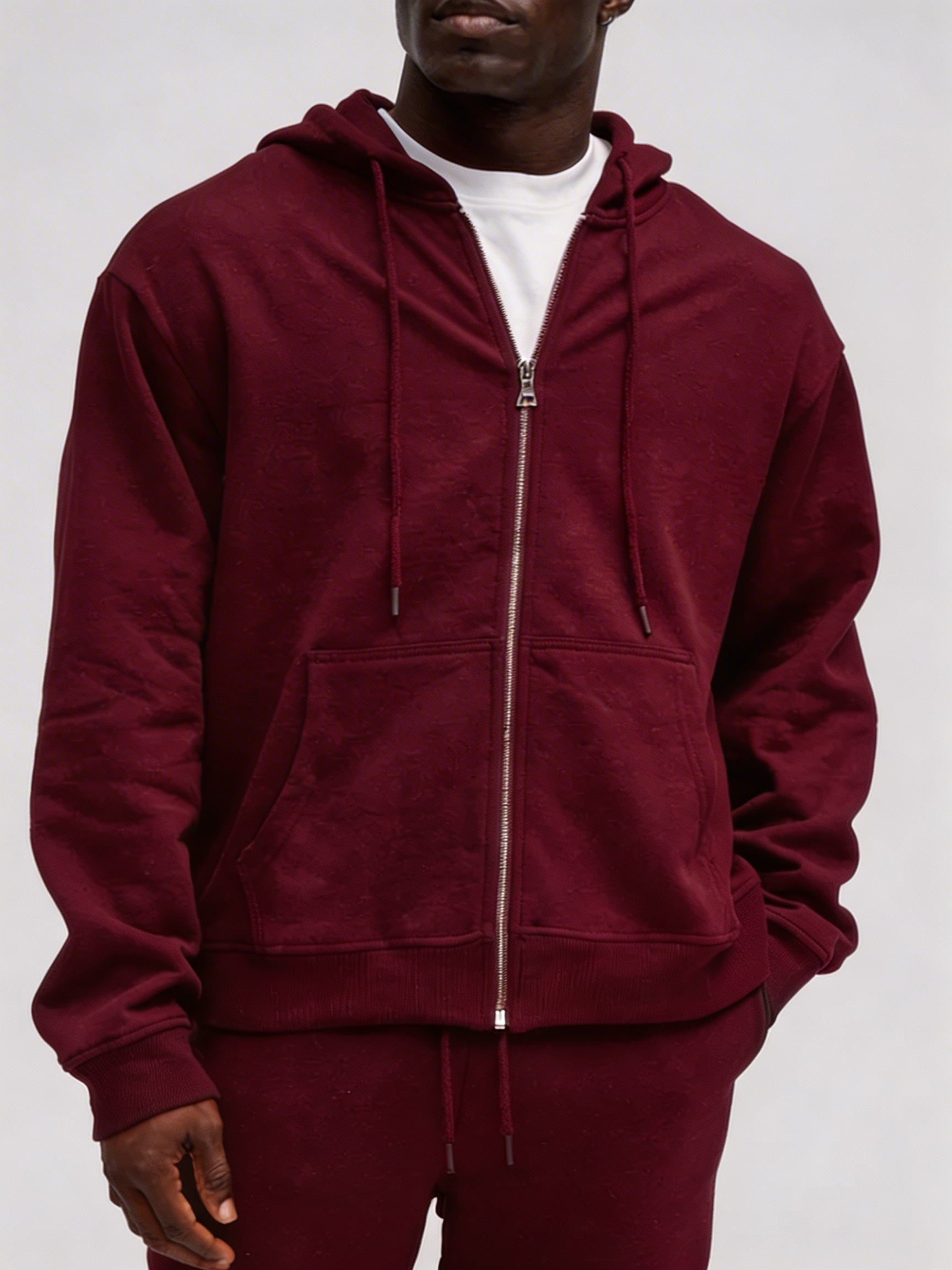 Sudadera Tyson con Cremallera Zip-up - Roja