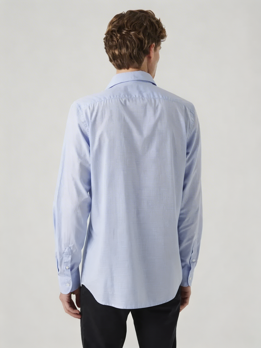 Camisa Vichy Celeste