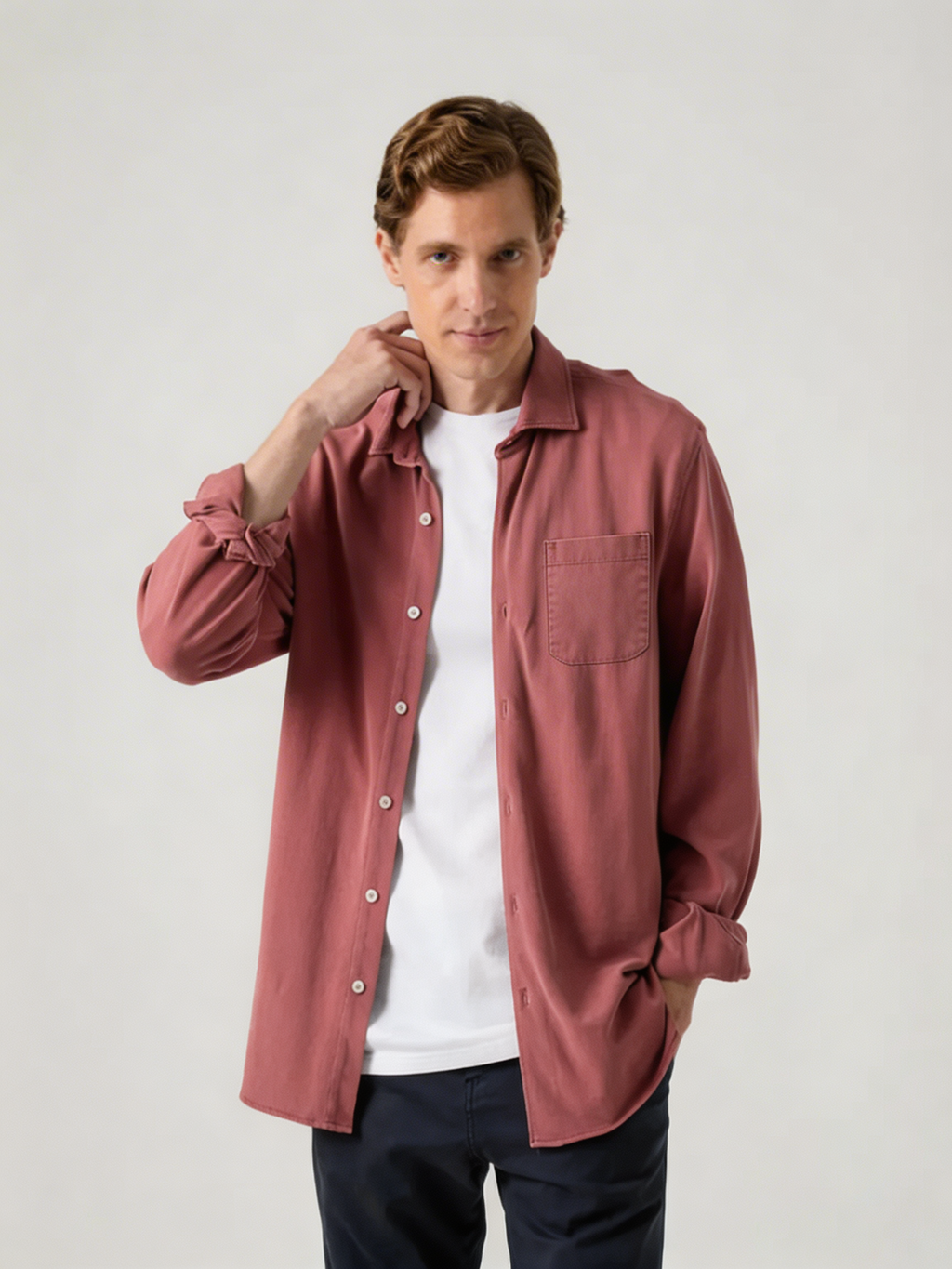Camisa Joy Pique Burdeos