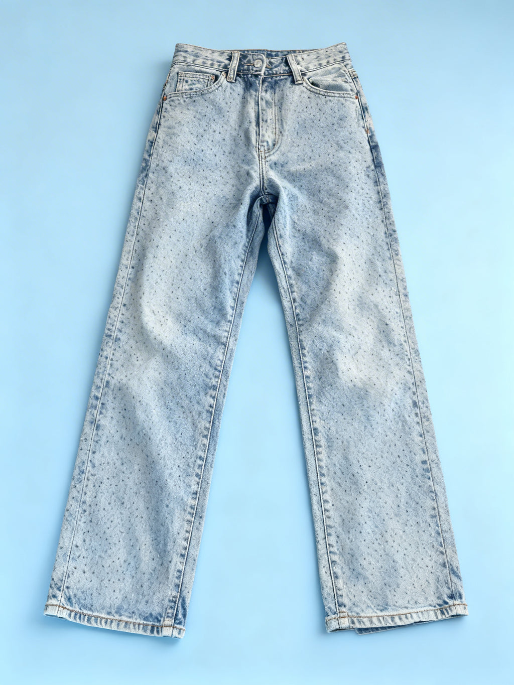 Vaquero recto con efecto Moteado