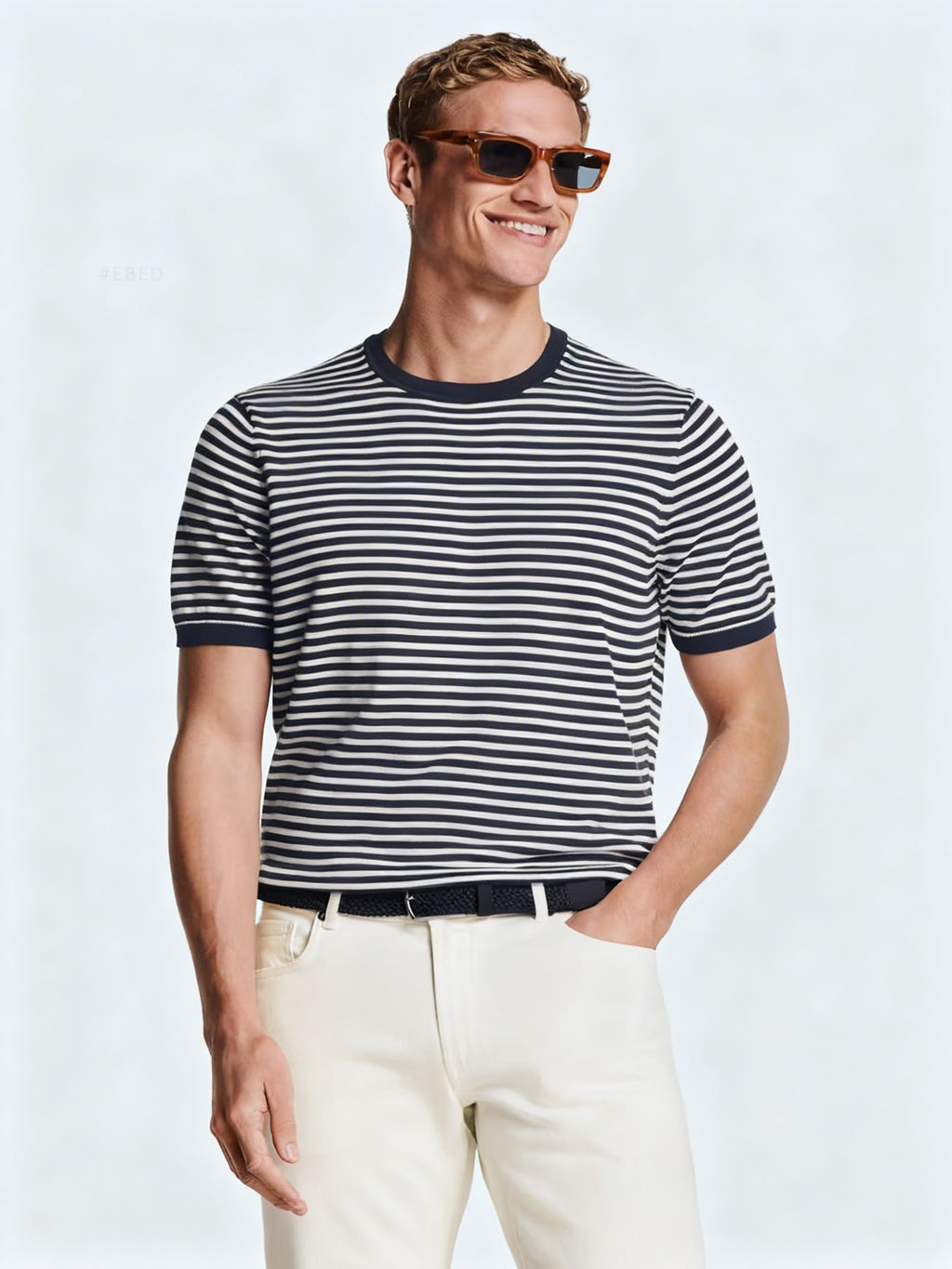 Camiseta a Rayas Navy - Estilo Naútico