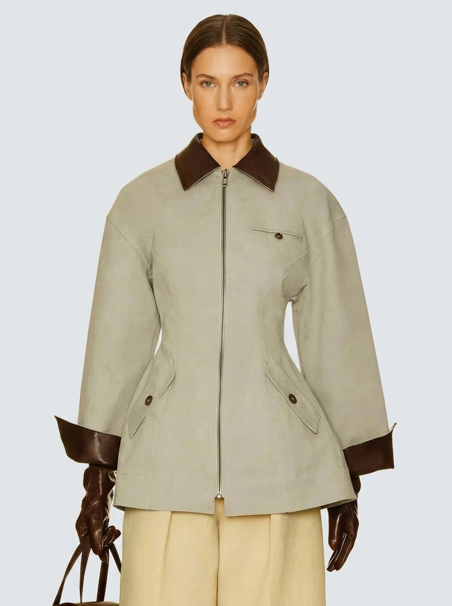 Chaqueta bomber verde