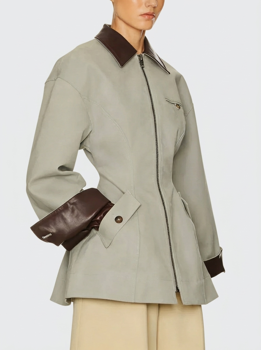 Chaqueta bomber verde